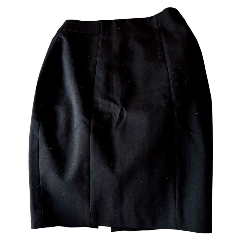Plain black pencil skirt
